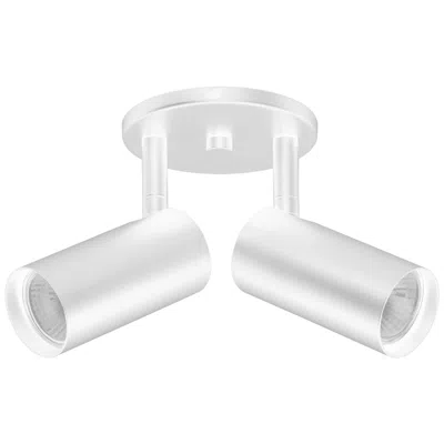 Dainolite Stanly 7.25" High 2-light Matte White Finish Spotlight