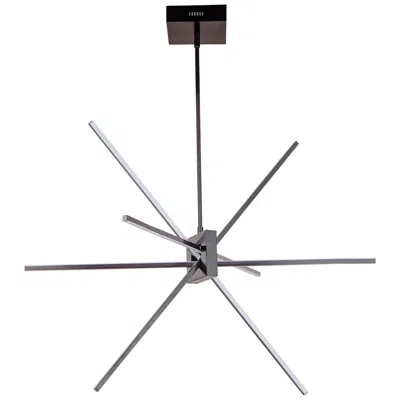 Dainolite Summit 30" Wide Matte Black 46w Led Chandelier