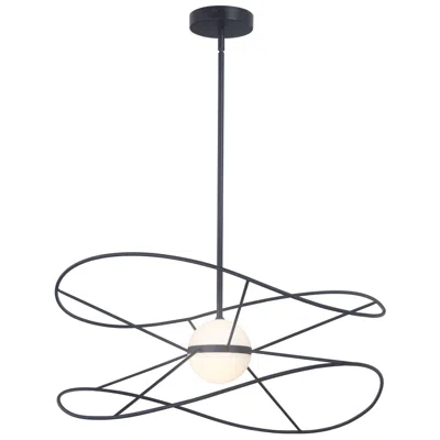 Dainolite Svetlana Led Single Drop Pendant In Black
