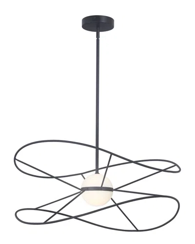 Dainolite Svetlana Led Single Drop Pendant In Black