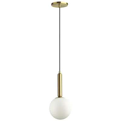 Dainolite Tara 6" Wide Aged Brass Pendant In Multi
