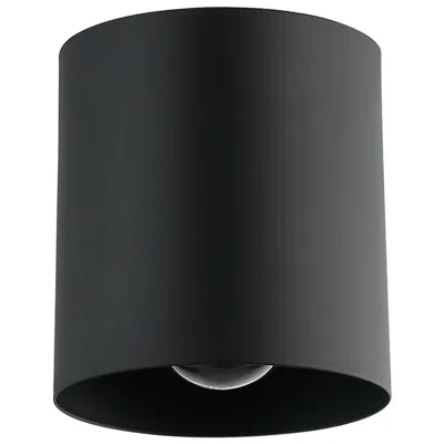 Dainolite Theron 4.75" Wide Matte Black Flush Mount