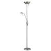 Dainolite Three Light Floor Lamp In Silver