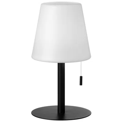 Dainolite Tinsley 12" High Matte Black Metal Led Accent Table Lamp