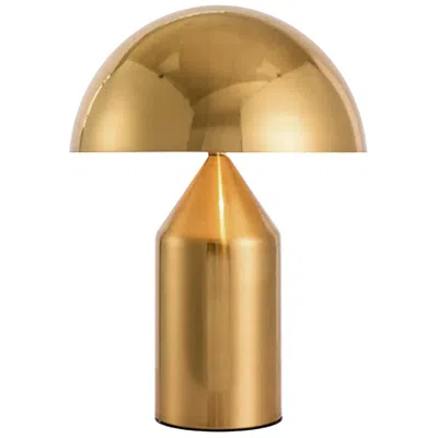 Dainolite Travis 14" High 2-light Aged Brass Table Lamp In Gold
