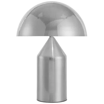 Dainolite Travis 14" High 2-light Satin Nickel Table Lamp In Silver