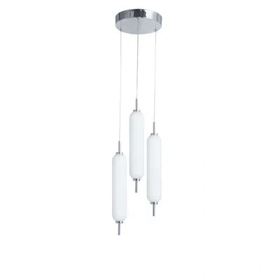 Dainolite Typha Led Multi Pendant - 3 Light In Polished Chrome