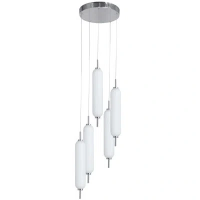 Dainolite Typha Led Multi Pendant - 5 Light In Polished Chrome