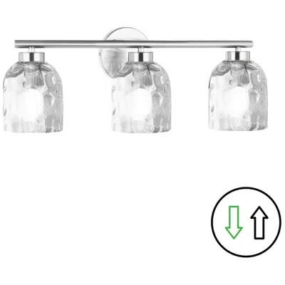 Dainolite Vallora 21" Wide 3 Light Polished Chrome Vanity Light