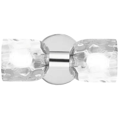 Dainolite Vallora 4.75" Wide 2 Light Polished Chrome Vanity Light