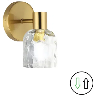 Dainolite Vallora 4.75" Wide Aged Brass Vanity Light