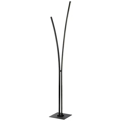 Dainolite Vincent 66 1/4" Matte Black Led Modern Arc Floor Lamp