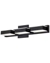 Dainolite Viola 3-light Led Wall Vanity-light In Black