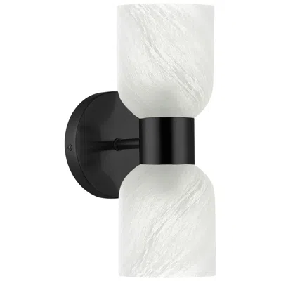 Dainolite Vonda 2-light Wall Sconce In Black