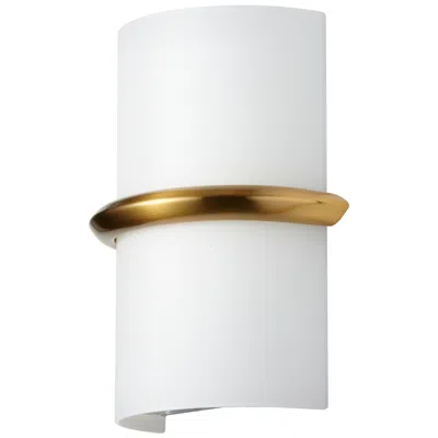 Dainolite Wallace 9.25" High Aged Brass 14w Wall Sconce