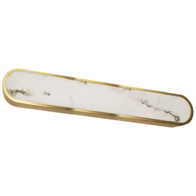 Dainolite Walsh 32" Wide Alabaster, Aged Brass Led Wall Sconce In Gold