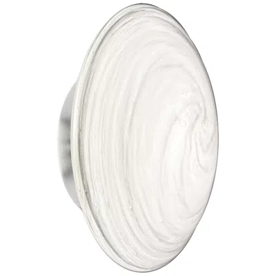 Dainolite Wenona 7.5" High Polished Chrome Finish Wall Sconce W/ White Shade