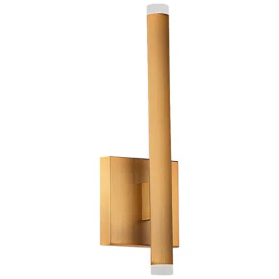 Dainolite Wilson 14.5" High Aged Brass 10w Wall Sconce