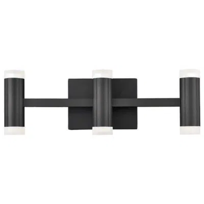 Dainolite Wilson 19.5"w Matte Black 33w Led Vanity Light W/ Frosted Acrylic Diff