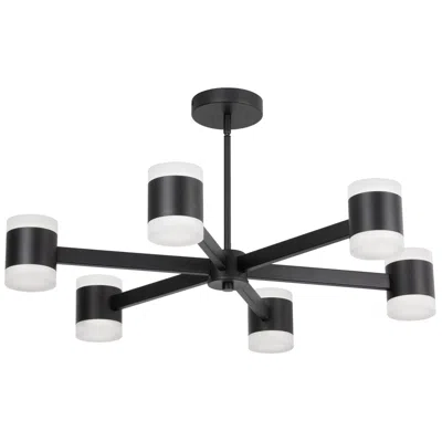Dainolite Wilson 28" Wide Matte Black 84w Chandelier