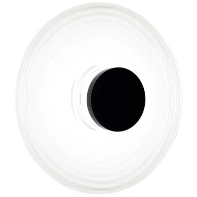 Dainolite Windfeild 18" High Matte Black 12w Wall Sconce W/ White Rippled Glass