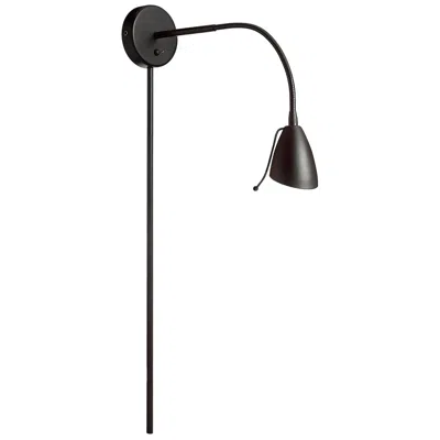 Dainolite Winford 5" High Matte Black Wall Mounted Reading Lamp