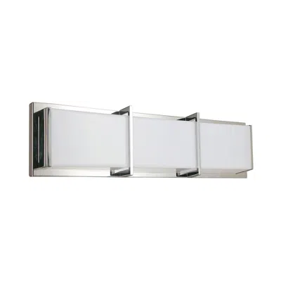 Dainolite Winston 17" Wide Polished Chrome Led Bath Bar In Silver