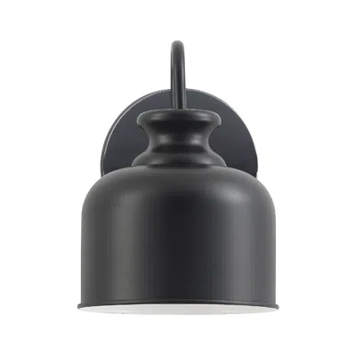 Dainolite Wrigley 8.25" High Matte Black Finish Wall Sconce
