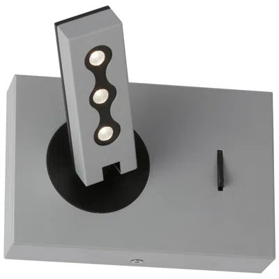 Dainolite Wynne 5" High Silver Led Reading Lamp