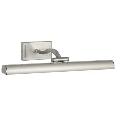Dainolite Yvonne 16" Wide Satin Chrome, Frosted Led Picture Light In Silver
