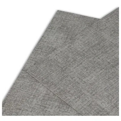 Dainty Home Amalfi Vegan Leather Reversible Textured Patterns 12" X 18" Rectangular Placemat Set In Amalfi Light Gray Dark Gray
