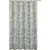 Dainty Home Birds Breeze Textured Waffle Weave Shower Curtain In Gray