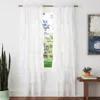 Dainty Home Carnival Pleated Set Of 2 Panel Curtains In White