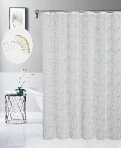 Dainty Home Clarissa 13-pc. Shower Curtain Set In White