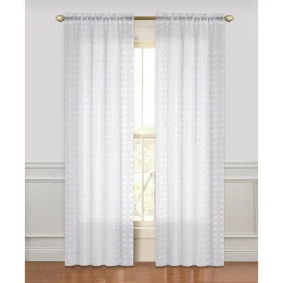 Dainty Home Cut Floral Semi-sheer Grommet Curtain Panels