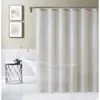 Dainty Home Daniella Textured Chenille Shower Curtain In Neutral