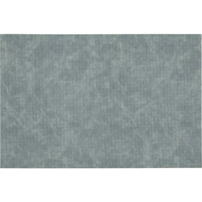 Dainty Home Faux Leather Reversible Set Of 4 Placemats In Blue