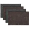 Dainty Home Faux Leather Reversible Set Of 4 Placemats In Reversible Grey Brown