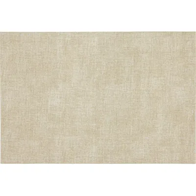 Dainty Home Faux Leather Reversible Set Of 4 Placemats In Reversible Linen