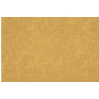 Dainty Home Faux Leather Reversible Set Of 4 Placemats In Yellow