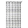 Dainty Home Geometric Textured Shower Curtain In Gray