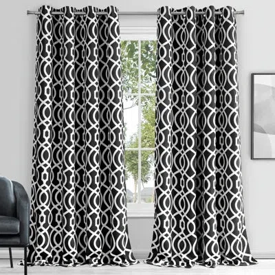 Dainty Home Grommet Blackout Curtains -  54" W X 84" L, Room Darkening, Machine Washable Window Curtain Panels F