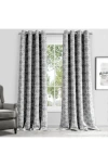 Dainty Home Interlock Single Blackout Panel Curtain In Gray