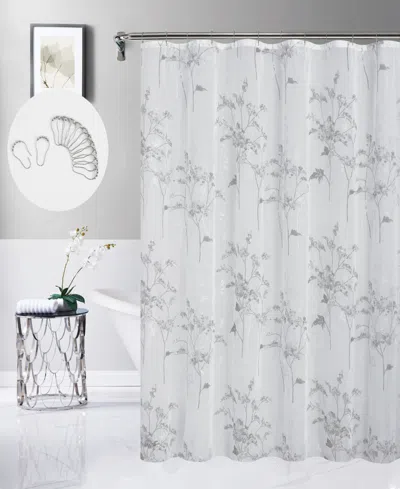 Dainty Home Jessica 13-pc. Shower Curtain Set In Gray