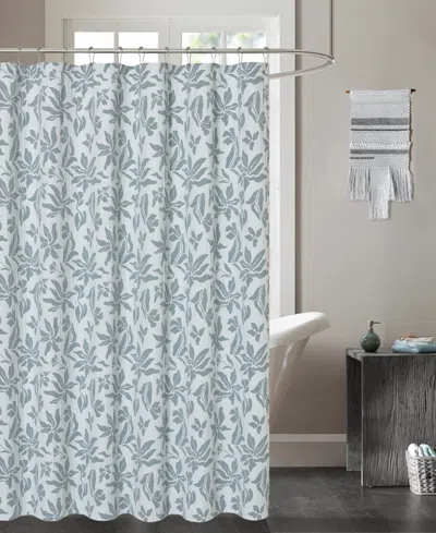 Dainty Home Julianna Shower Curtain, 72" X 72" In Gray