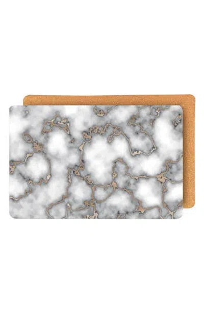 Dainty Home Marble Print Set Of 4 Placemats
