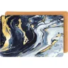 Dainty Home Marble Print Set Of 8 Placemats In Blue