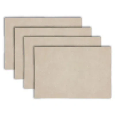 Dainty Home Placemats Set Of 4 12" X 18" Heat-resistant Table Mats For Dining Table Set For 4 Kitchen & Dining R In Beige;ivory
