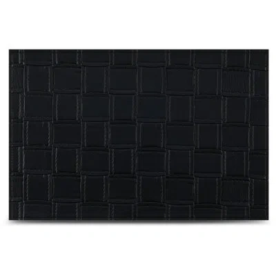 Dainty Home Placemats Set Of 4 12" X 18" Heat-resistant Table Mats For Dining Table Set For 4 Kitchen & Dining R In Black