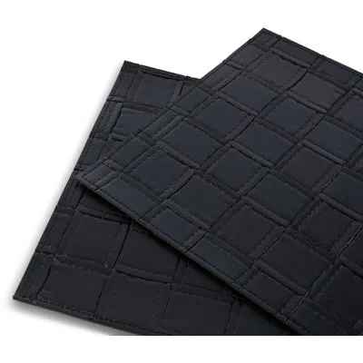 Dainty Home Placemats Set Of 4 12" X 18" Heat-resistant Table Mats For Dining Table Set For 4 Kitchen & Dining R In Black
